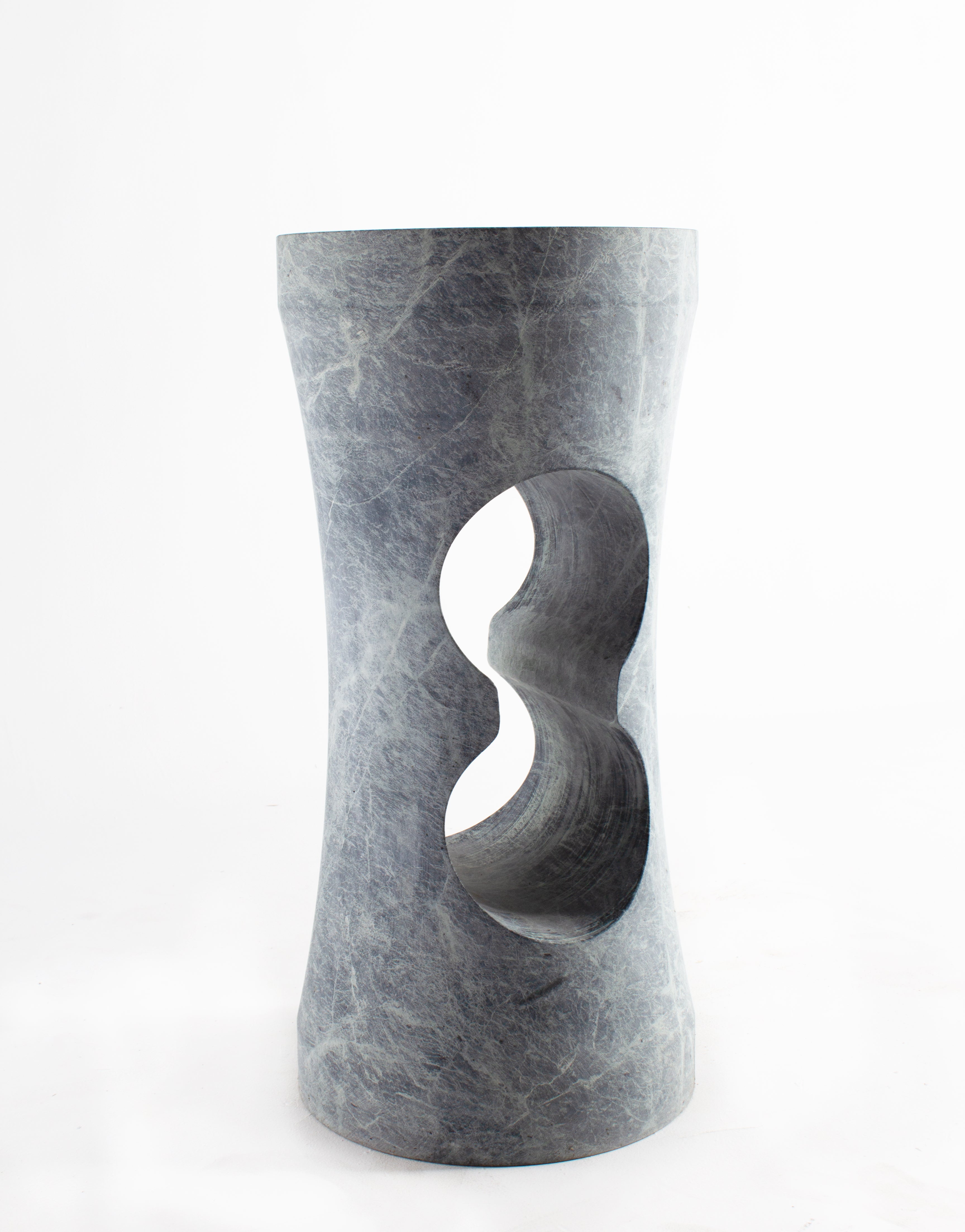 Modern Marble Sculptural Side Table