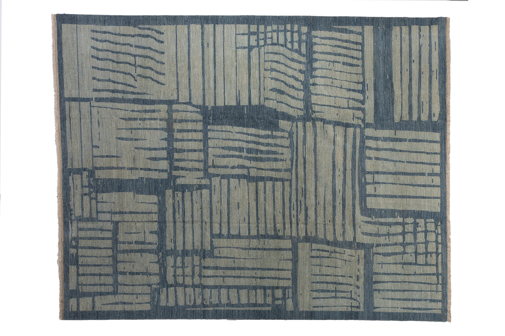 Modern Woven Rug in Organic Aegean Pattern