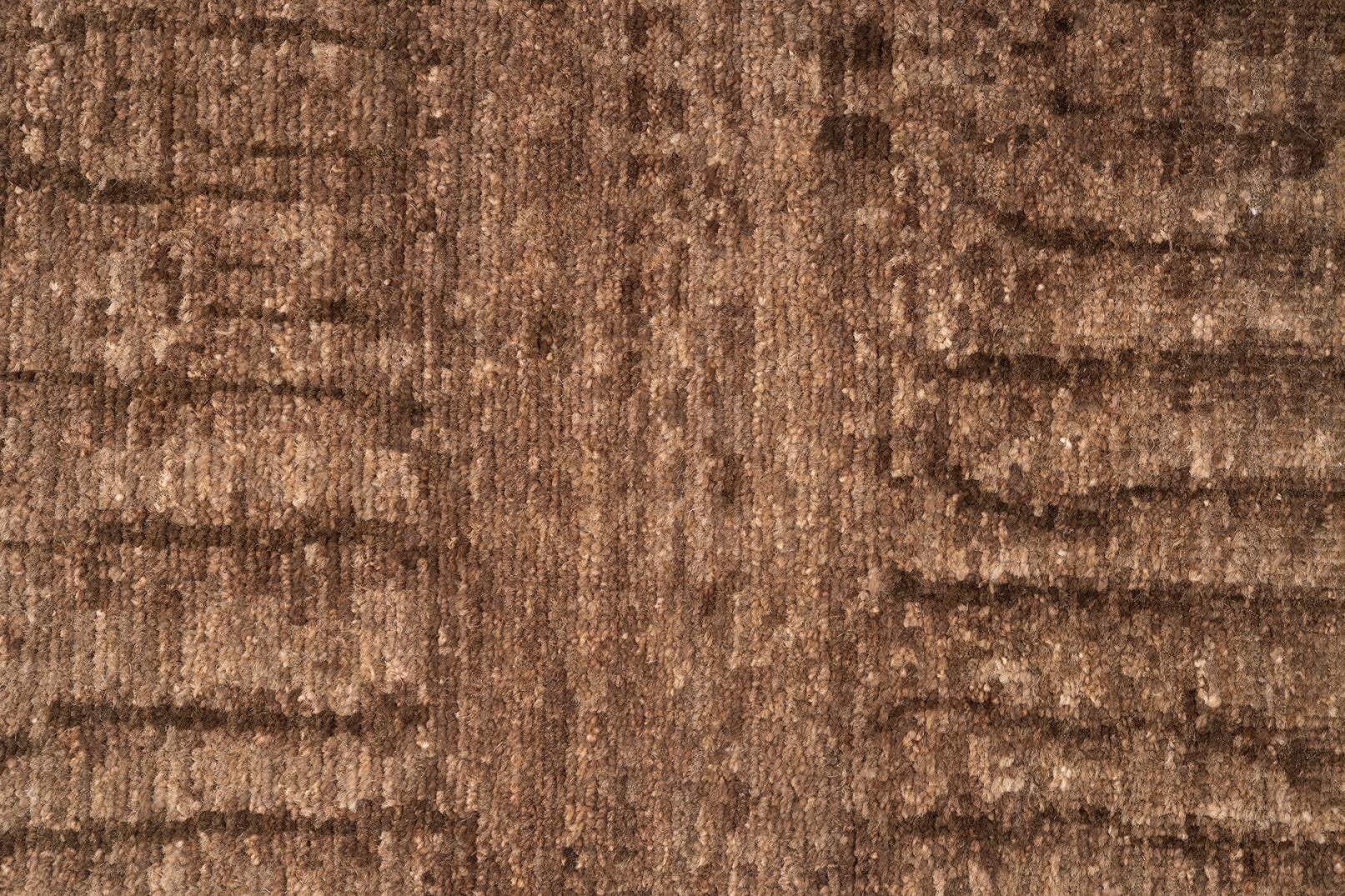 Modern Woven Wool Rug in Cognac Tone