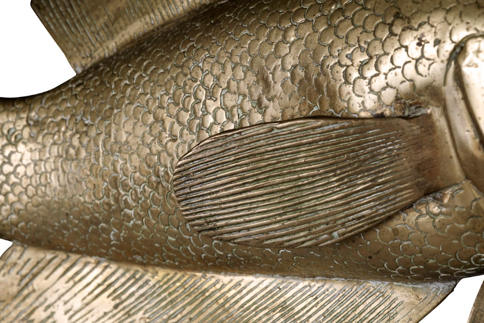 Japanese Heavy Brass Koi