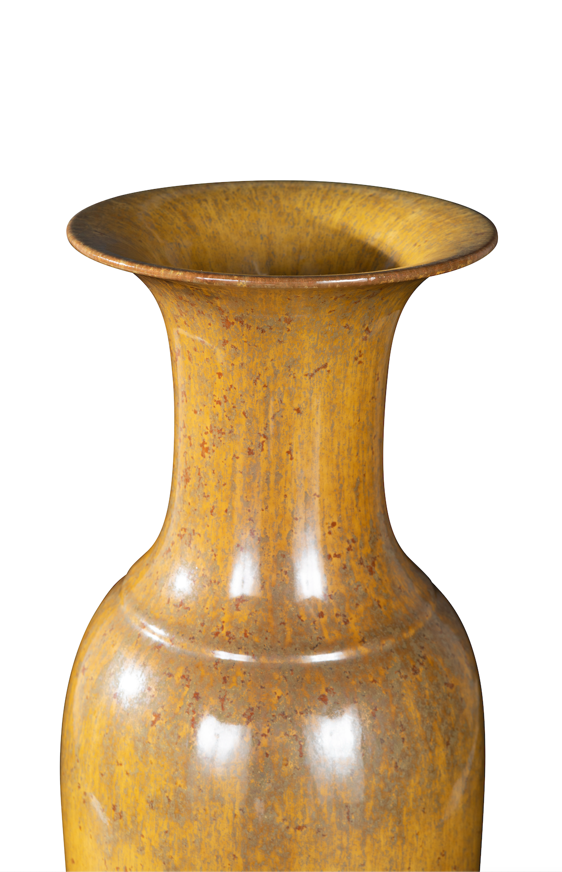 Mustard Glazed Vase