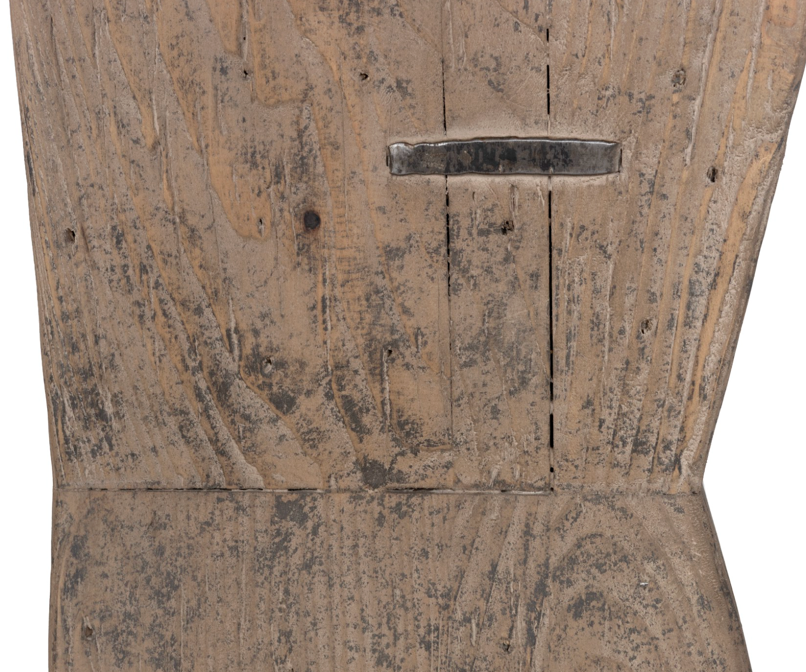 Reclaimed Elm Dining Table with Architectural Base