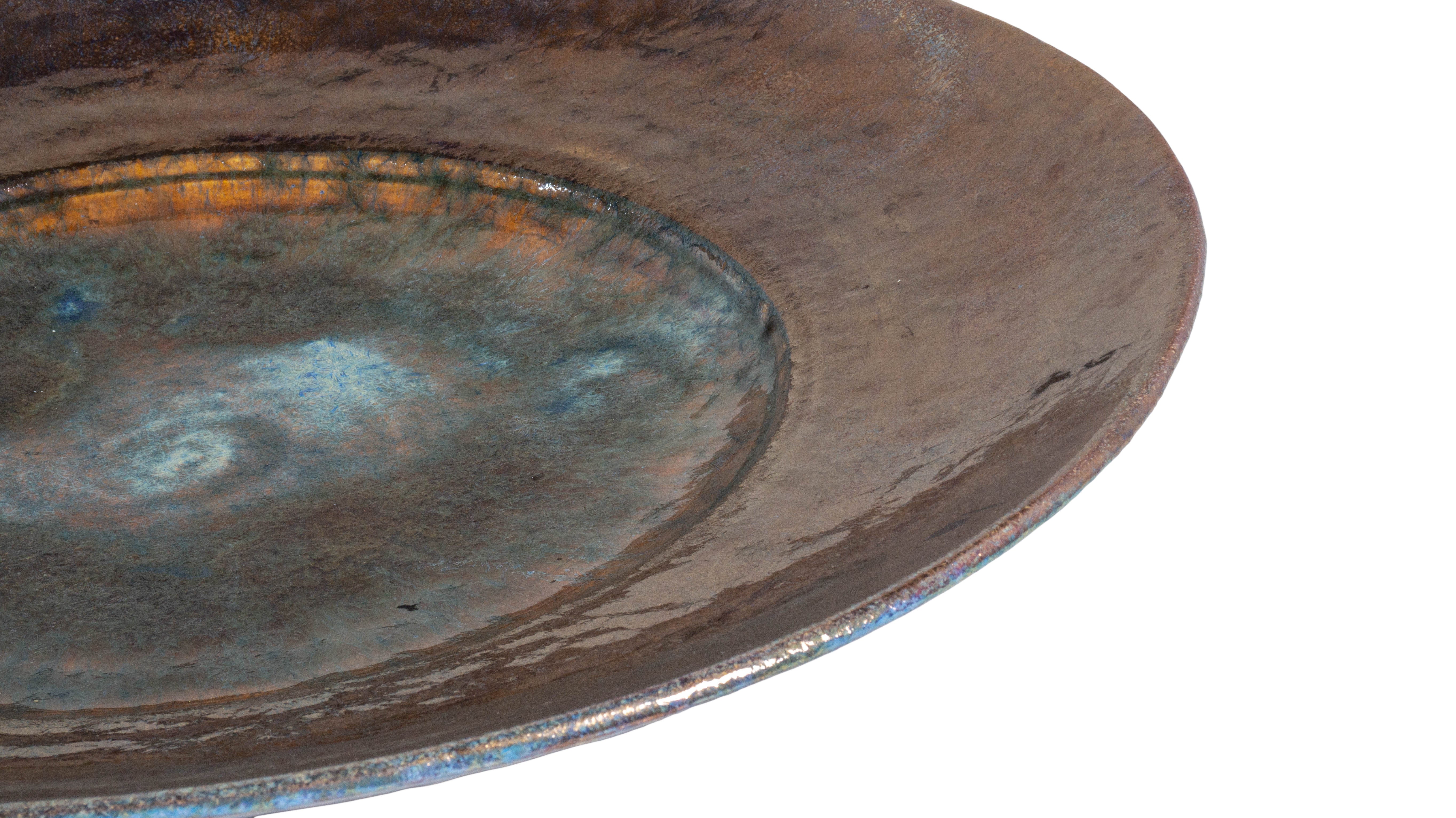 Monumental Studio Art Copper Charger