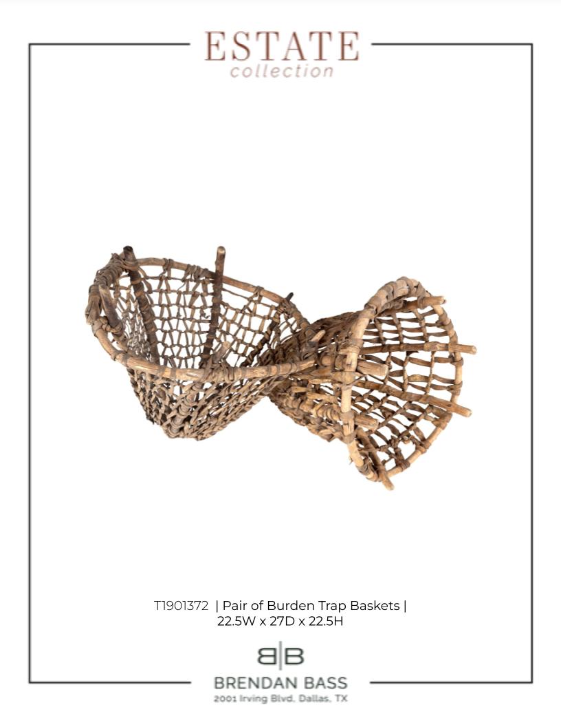 Pair of Burden Trap Baskets