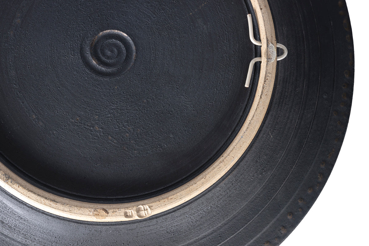 Monumental Stoneware Charger by Patrick Horsley "XII"