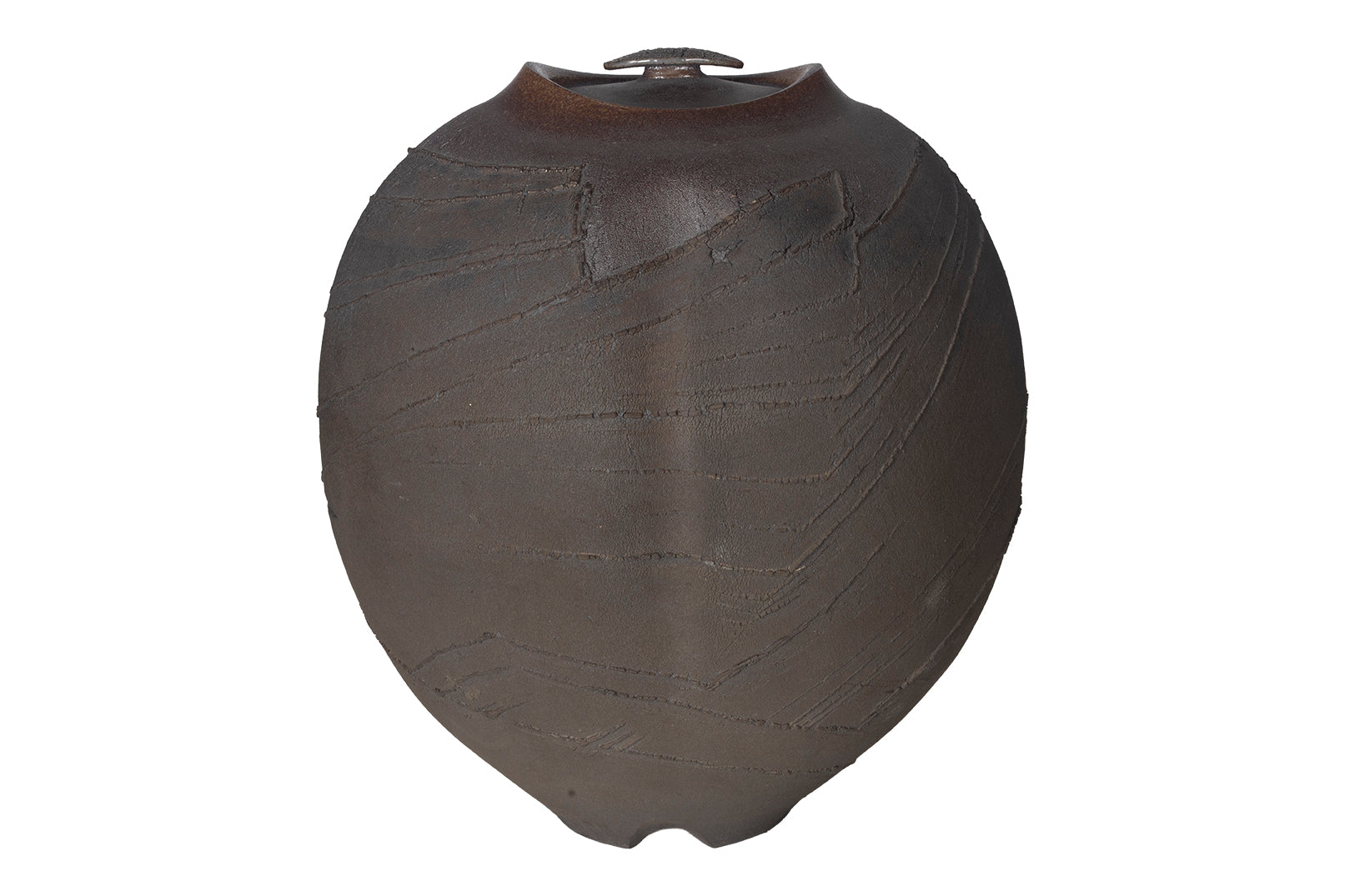 Lidded Studio Pottery Jar Signed Matt Allison