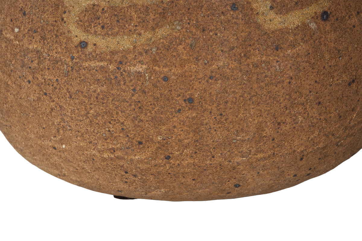 Organic Modern Studio Pottery Pod Vessel by Michael Imes