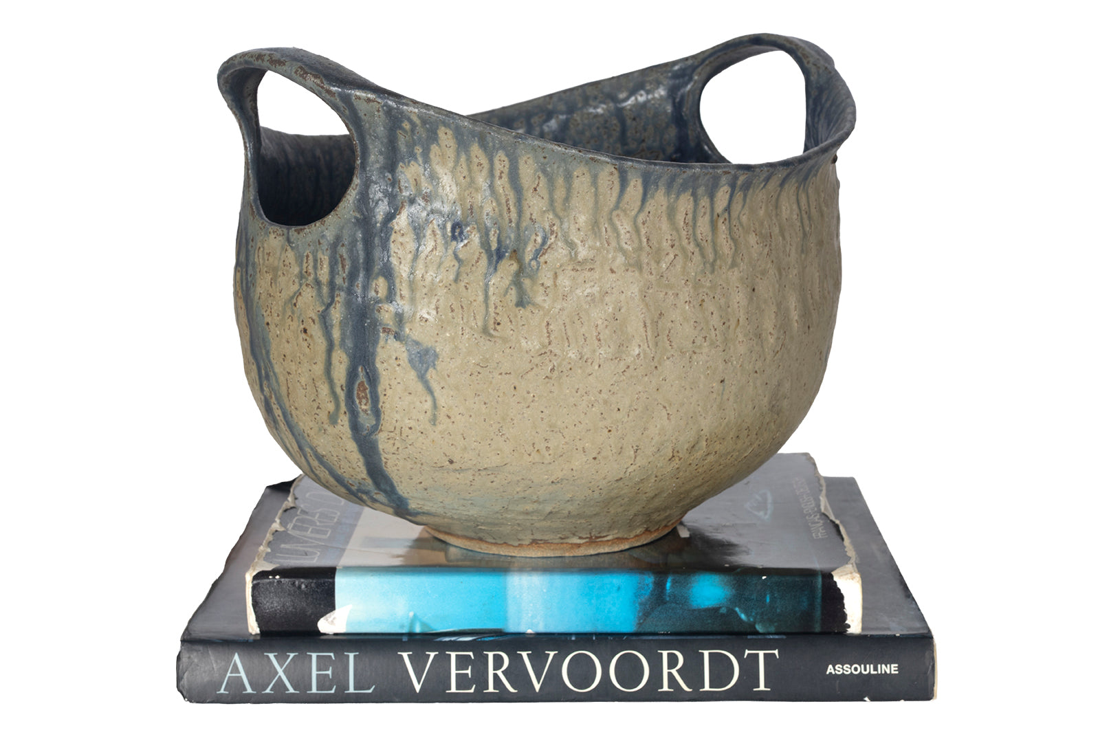 Studio Pottery Bowl with Pierced Handles