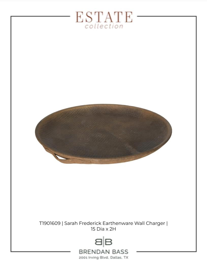 Sarah Frederick Earthenware Wall Charger