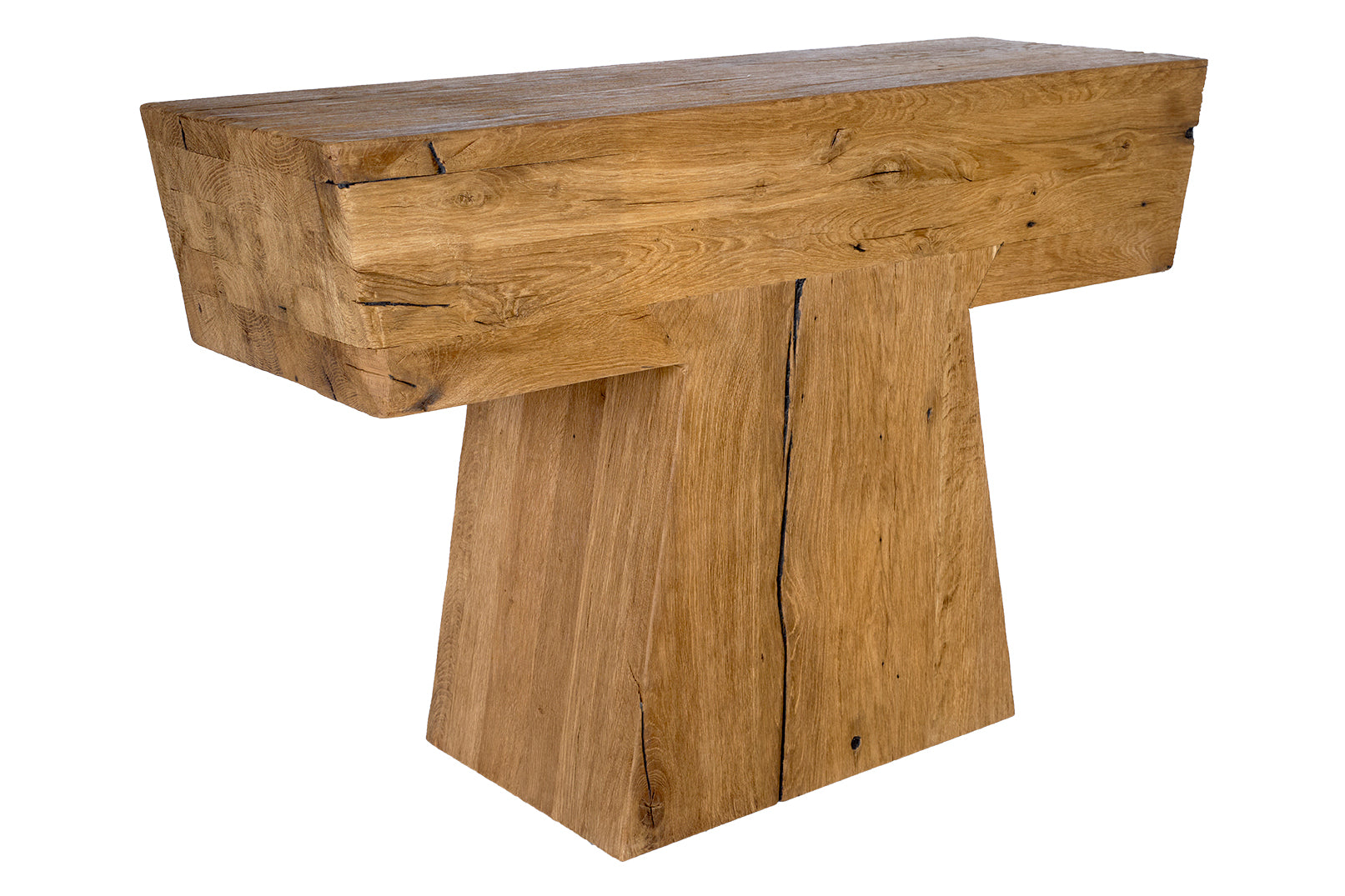 Modernist Wood Console Table
